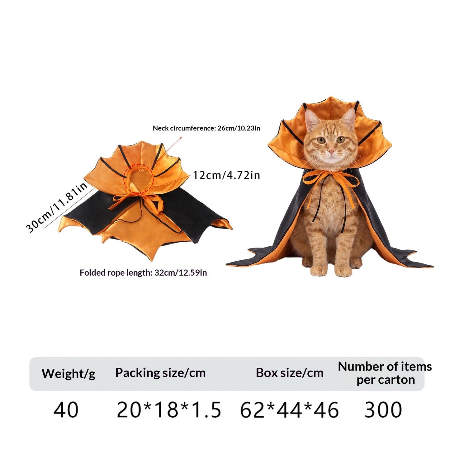 Pet Costume Cat Transformation Funny Holiday Dress-Up Outfit