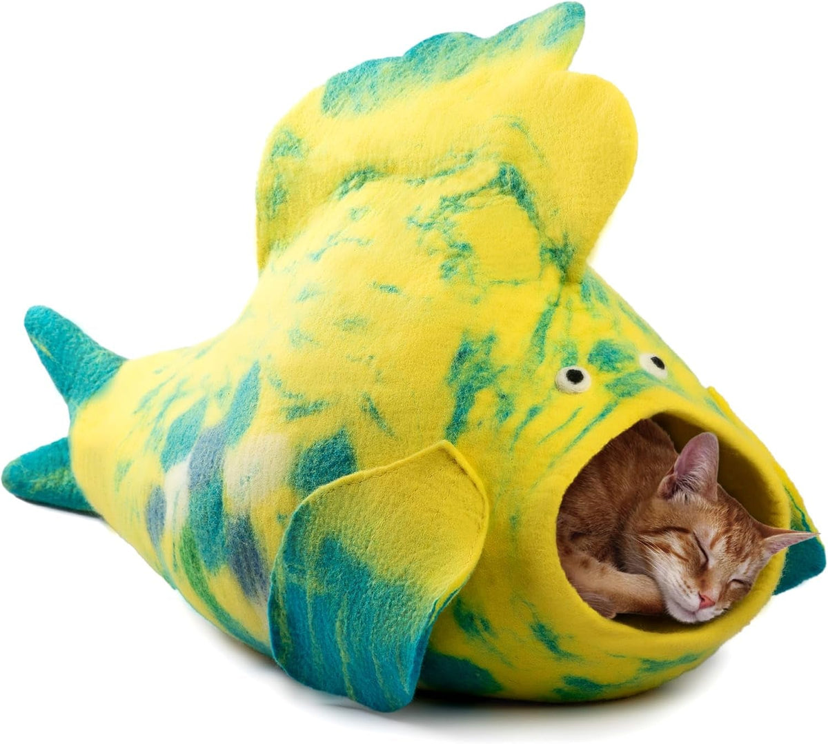 Merino Wool Cat Cave – Handmade Hideaway, 20 Styles