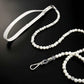 2 Pcs Pearl Collar and Leash for Dogs