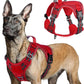 No Pull Tactical Dog Harness Molle Vest Adjustable Medium Large Dogs