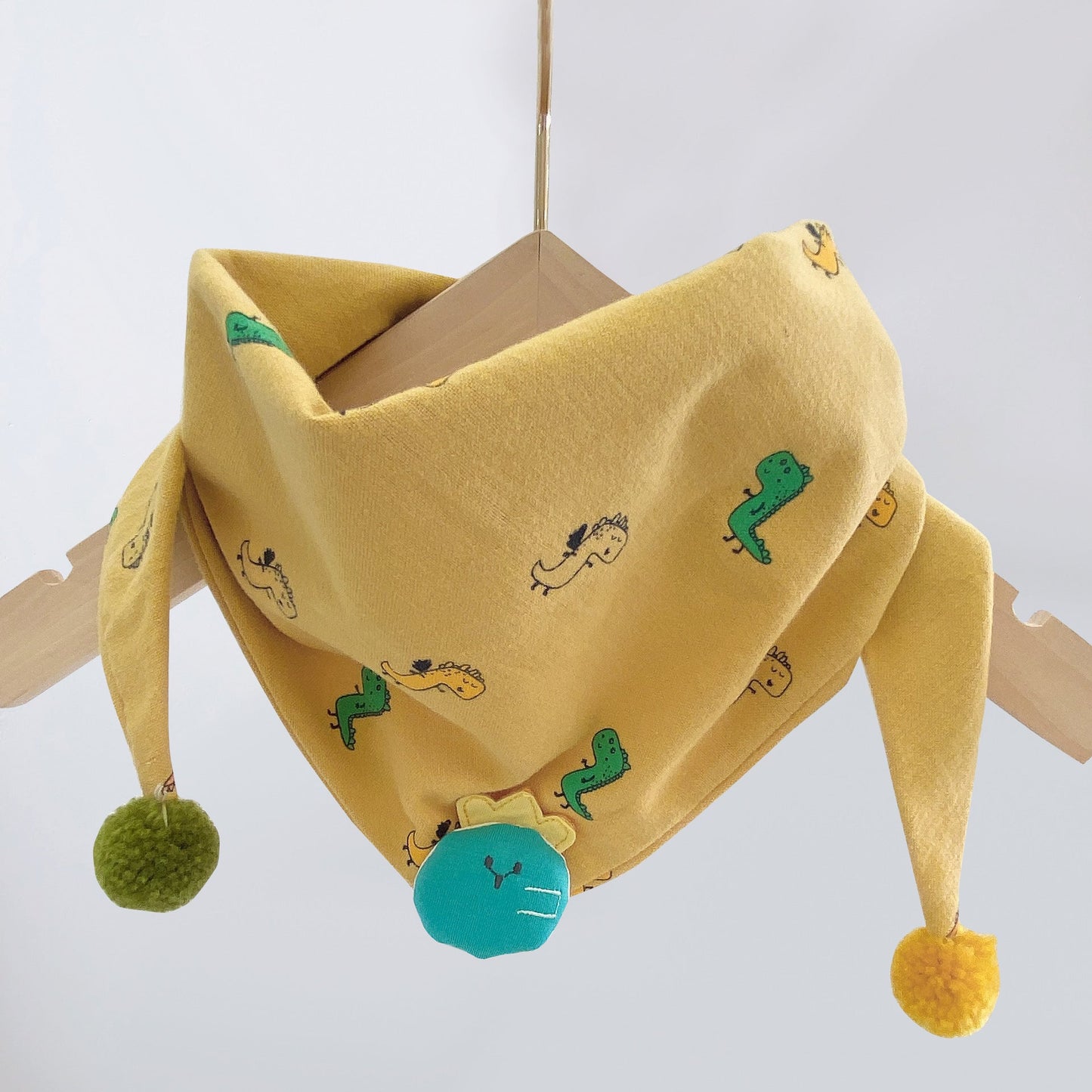Korean-style Cotton-linen Plaid Childrens Scarf Versatile And Easy To Match