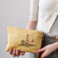 Sail Away Lighthouse Wristlet Linen & Leather