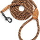 4 feet rope dog leach with lather handle