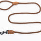 4 feet rope dog leach with lather handle