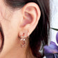 Bitty Flower Hoops