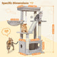 38-Inch Cat Tree for Indoor Cats | Kitten Tower with Condo, Hammock & Perch
