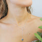 Pebble Drop Lariat Necklace