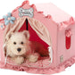 Indoor Dog House Tent Bed Soft Washable Foldable Cave For Small and Medium Dogs