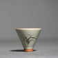Ceramic Hand Painted Bamboo Hat-Shaped Small Teacup