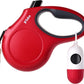 16 ft Retractable Dog Leash with Dispenser and Poop Bags