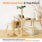 Cat Tree with Scratching Posts Plush Perch Stand
