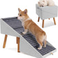 Dog Stairs for Couch 2 in 1 Foldable Pet Steps Ottoman Non Slip