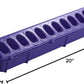 Little Giant 20" Plastic Flip-Top Poultry Ground Feeder, Purple Chickens Birds 2-Pack
