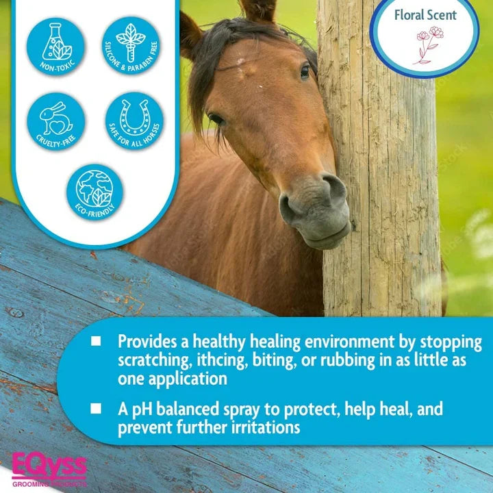 EQyss Micro-Tek Medicated Horse Care Bundle Shampoo and Spray Equine Grooming Set