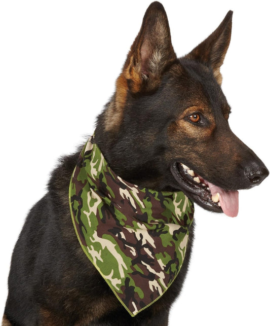 Aria Pet Bandana for Your All American Hound or Outdoor Dogs, Green Camo