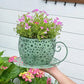 Teacup-Shaped Floral Cutout Planter – Decorative Indoor & Outdoor Accent