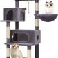 38-Inch Cat Tree for Indoor Cats | Kitten Tower with Condo, Hammock & Perch