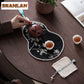 Chinese Beaded Brocade Gourd Tea Table Mats Gift Idea