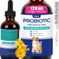Wellix Cat Dog Constipation Relief Liquid 4 oz Probiotic Chicken Flavor