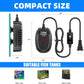 50W Submersible Aquarium Heater with External Temp Controller for Betta, Turtle, Fresh & Saltwater, 1-10 Gal