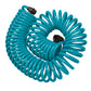 Manguera en espiral azul de 15,24 m con boquilla de plástico de 8 patrones 27436