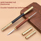 Double-headed Ruyi Golden Hoop Rod Tea Knife to Pry Copper Ebony Tea Needle