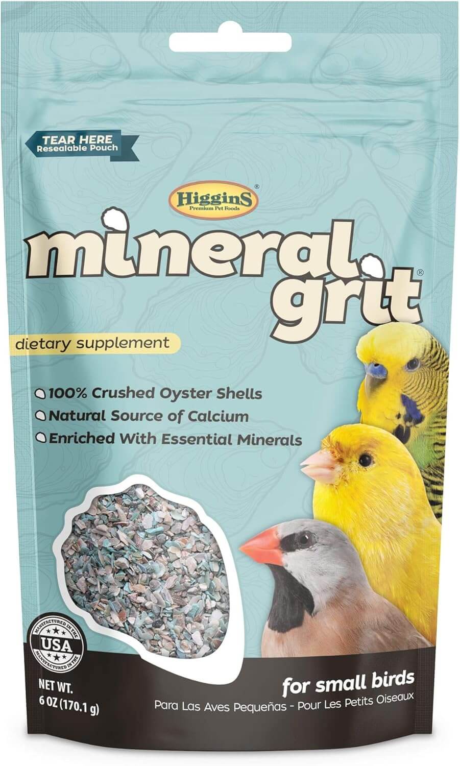 Caged Bird Care Bundle 6” Cuttlebone, Mineral Grit, VetRx & Vita Seed Cockatiel Food