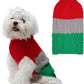 Color Block Cable Knit Dog Sweater – Turtleneck Pullover XS–XL