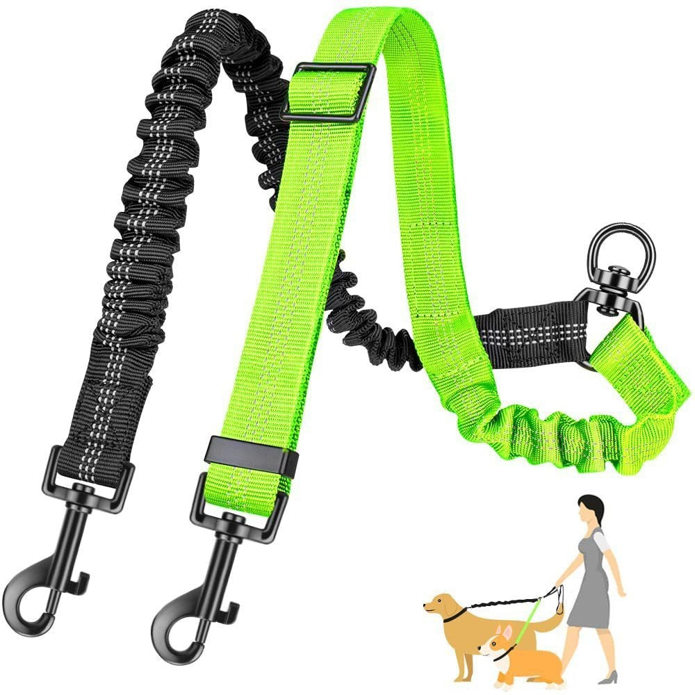 One Leash Two Large Dog Leash And Anti Tangle Bite Resistant