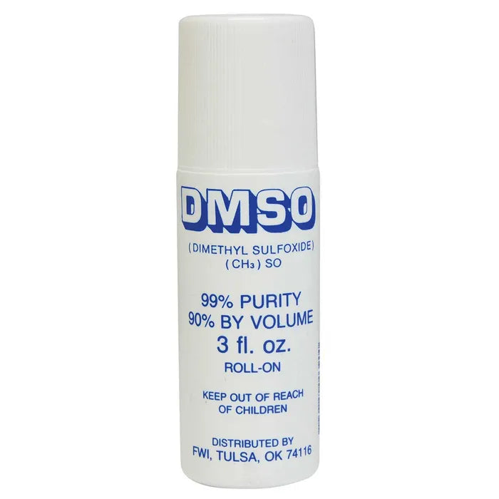 DMSO Roll On Dimethyl Sulfoxide 99% Solvent Roll-On Applicator 3 oz.