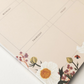 Botanical Weekly Overview Notepad