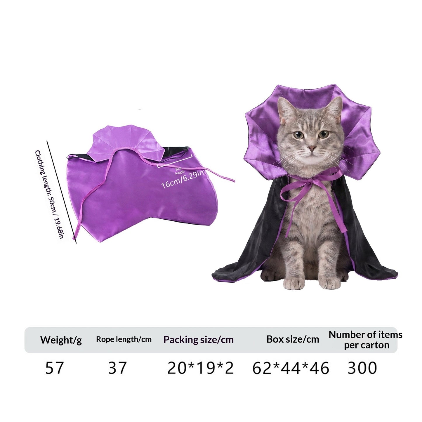 Pet Costume Cat Transformation Funny Holiday Dress-Up Outfit