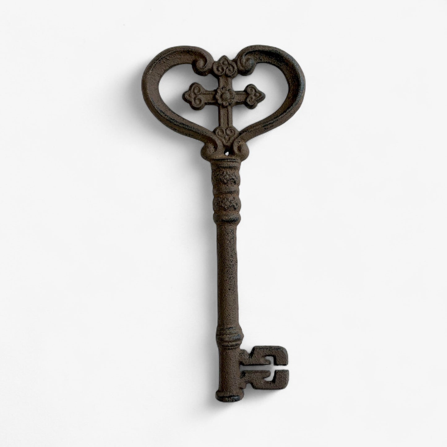 Decorative Skeleton Key, Oversized Cast Iron Wall Hanging
