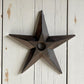 Five-Point Star Wall Plaque, Western Cast Iron Porch Decor