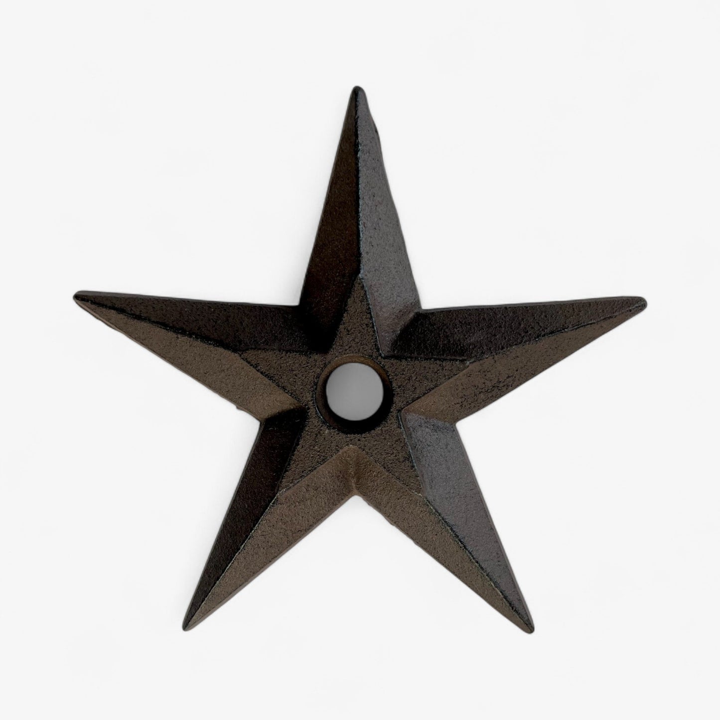Five-Point Star Wall Plaque, Western Cast Iron Porch Decor