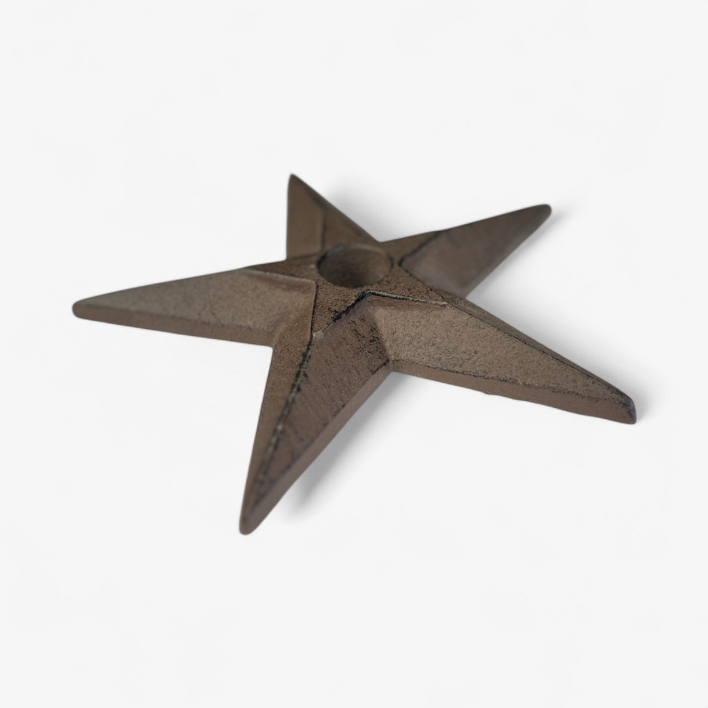 Five-Point Star Wall Plaque, Western Cast Iron Porch Decor