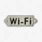 Wi-Fi Enamel Metal Wall Plaque, Vintage Cafe and Office