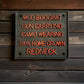 Redneck Pride Cast Iron Wall Sign, Black and Gold Porch Decor