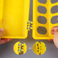 Little Giant 20" Flip-Top Chick & Poultry Feeder Yellow Snap-Lock Spill Yellow 2PCK