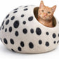 Merino Wool Cat Cave – Handmade Hideaway, 20 Styles
