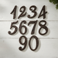 House Address Numbers, 4-Inch Antique Cast Iron for Door or Mailbox