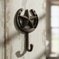Star and Horseshoe Wall Hook, Cast Iron for Coats, Keys or Leashes
