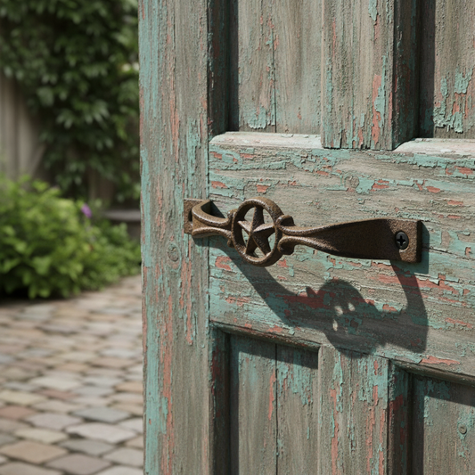 Star Cabinet Pull, Western Cast Iron Drawer Handle Hardware