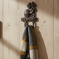 Welcome Barrel Wall Hook, Cast Iron for Coats, Keys or Hats