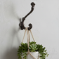 Wall Hook, Cast Iron Rustic Distressed Finish for Coats, Keys or Towels