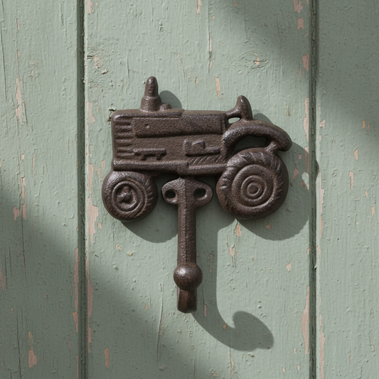 Tractor Wall Hook, Cast Iron for Coats, Keys or Leashes