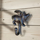 Flying Pig Wall Hook, Cast Iron Right Facing for Keys, Towels or Hats