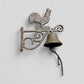 Rooster Doorbell, Cast Iron Farmhouse Porch Bell and Chime