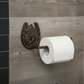 Horse Head and Horseshoe Tissue Holder, Western Cast Iron