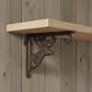 Deer Shelf Bracket, Cast Iron Lodge Wall Mount Shelf Support
